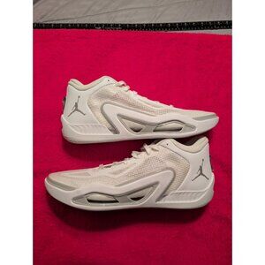Jordan Tatum 1 White Grey Fog Pure Money Basketball Shoes Size 18 FB2863-100